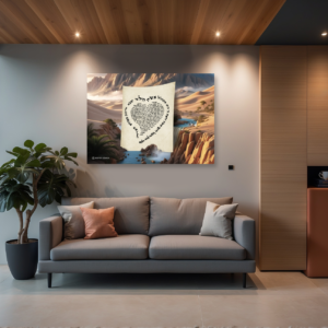 הדפס על זכוכית למראה מודרני ומרשים דגם מדבר